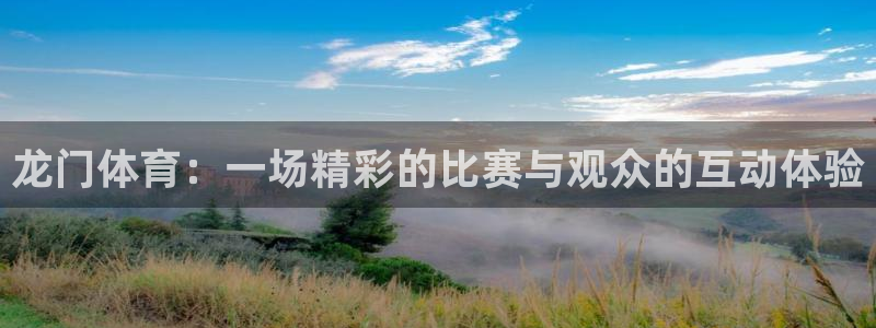 龙门体育：一场精彩的比赛与观众的互动体验